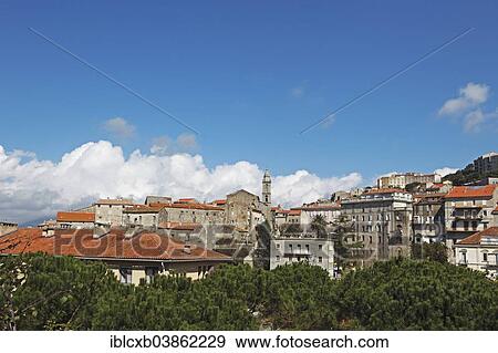 "Towncape with the Church of Santa Maria Assunta, Sartene, Corsica, France, Europe" View Large Photo Image Stock Photo - "Towncape with the Church of Santa Maria Assunta, Sartene, Corsica, France, Europe". Fotosearch