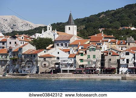 "Townscape, Baska, Kvarner Gulf, Krk Island, Croatia, Europe" View Large Photo Image Stock Image - "Townscape, Baska, Kvarner Gulf, Krk Island, Croatia, Europe". Fotosearch