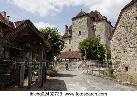 "Townscape, Curemonte, labelled Les Plus Beaux Villages de France, Dordogne valley, Correze, Limousin, France, Europe" View Large Photo Image Stock Photo - "Townscape, Curemonte, labelled Les Plus Beaux Villages de France, Dordogne valley, Correze, Limousin, France, Europe". Fotosearch