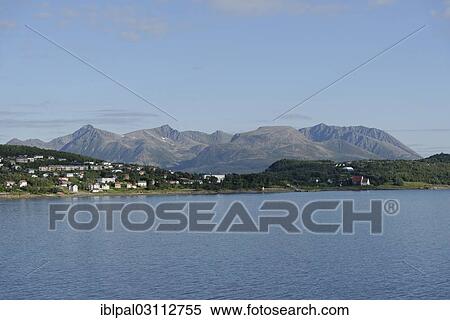 Stock Photography - "Townscape, Harstad, Norway, Europe". Fotosearch