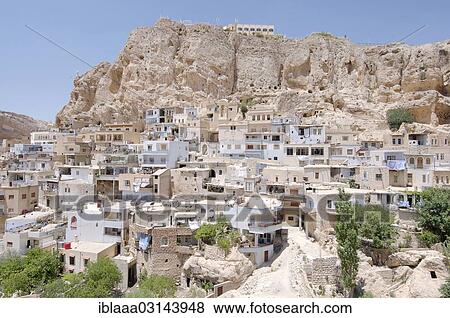 "Townscape, Maalula, Ma'loula, Syria, Asia" View Large Photo Image Stock Photo - "Townscape, Maalula, Ma'loula, Syria, Asia". Fotosearch