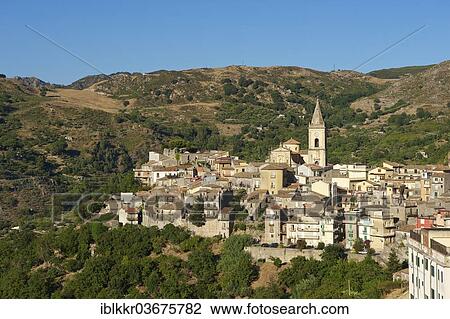 Stock Image - "Townscape, Novara di Sicilia, Sicily, Italy, Europe". Fotosearch