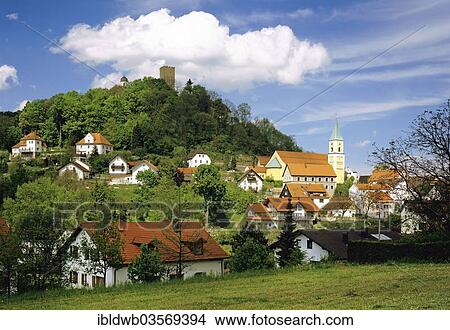 "Townscape of Falkenstein, Falkenstein, Upper Palatinate, Bavaria, Germany, Europe" View Large Photo Image Picture - "Townscape of Falkenstein, Falkenstein, Upper Palatinate, Bavaria, Germany, Europe". Fotosearch