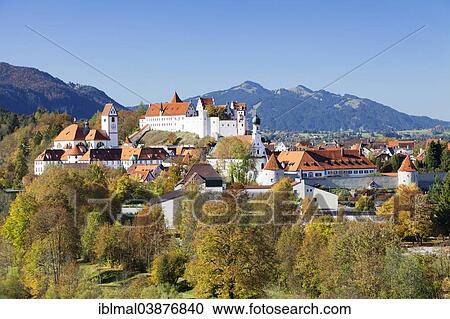 "Townscape of Fussen, Ostallgau, Allgau, Upper Bavaria, Bavaria, Germany, Europe" View Large Photo Image Stock Image - "Townscape of Fussen, Ostallgau, Allgau, Upper Bavaria, Bavaria, Germany, Europe". Fotosearch