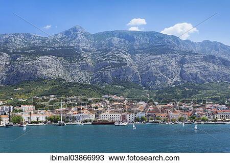 "Townscape of Makarska, Makarska Riviera, Adriatic coast, Adriatic Sea, Dalmatia, Croatia, Europe" View Large Photo Image Stock Image - "Townscape of Makarska, Makarska Riviera, Adriatic coast, Adriatic Sea, Dalmatia, Croatia, Europe". Fotosearch