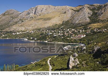 "Townscape of Plat, Adriatic Coast, Dalmatia, Croatia, Europe" View Large Photo Image Stock Photography - "Townscape of Plat, Adriatic Coast, Dalmatia, Croatia, Europe". Fotosearch