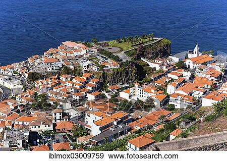 "Townscape of Porto de Camara de Lobos, Funchal, Porto de Camara de Lobos, Ilha da Madeira, Portugal, Europe" View Large Photo Image Stock Photo - "Townscape of Porto de Camara de Lobos, Funchal, Porto de Camara de Lobos, Ilha da Madeira, Portugal, Europe". Fotosearch