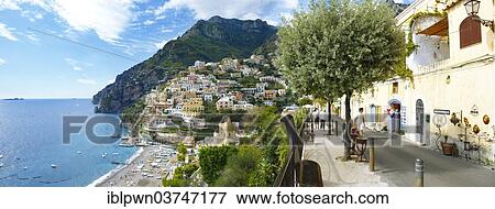 Stock Photo - "Townscape of Positano, Amalfi Coast, Campania, Italy, Europe". Fotosearch