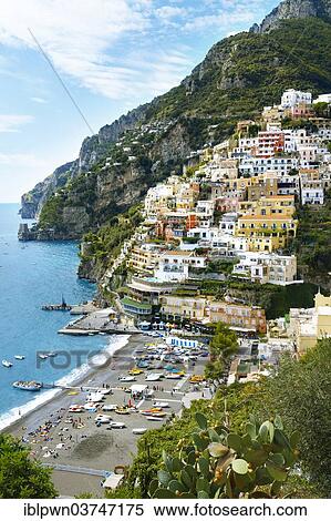 "Townscape of Positano, Amalfi Coast, Campania, Italy, Europe" View Large Photo Image Stock Photography - "Townscape of Positano, Amalfi Coast, Campania, Italy, Europe". Fotosearch