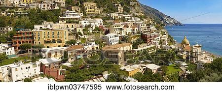 Stock Photography - "Townscape of Positano, Amalfi Coast, Campania, Italy, Europe". Fotosearch