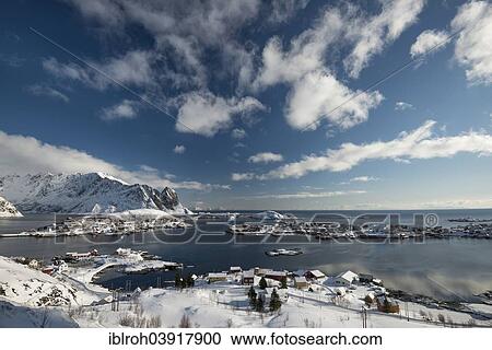 "Townscape of Reine, Lofoten, Norway, Europe" View Large Photo Image Stock Image - "Townscape of Reine, Lofoten, Norway, Europe". Fotosearch