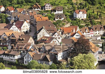 "Townscape of Schiltach, Black Forest, Kinzigtal valley, Baden-Wurttemberg, Germany, Europe" View Large Photo Image Stock Photo - "Townscape of Schiltach, Black Forest, Kinzigtal valley, Baden-Wurttemberg, Germany, Europe". Fotosearch