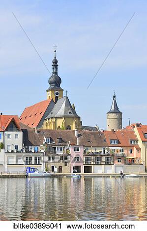 "Townscape, River Main, Kitzingen, Lower Franconia, Bavaria, Germany, Europe" View Large Photo Image Stock Image - "Townscape, River Main, Kitzingen, Lower Franconia, Bavaria, Germany, Europe". Fotosearch