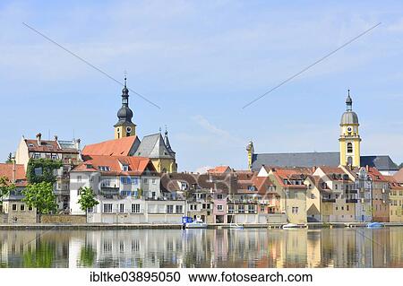 "Townscape, River Main, Kitzingen, Lower Franconia, Bavaria, Germany, Europe" View Large Photo Image Stock Image - "Townscape, River Main, Kitzingen, Lower Franconia, Bavaria, Germany, Europe". Fotosearch