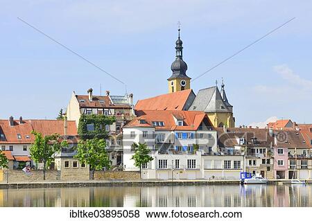 "Townscape, River Main, Kitzingen, Lower Franconia, Bavaria, Germany, Europe" View Large Photo Image Stock Photo - "Townscape, River Main, Kitzingen, Lower Franconia, Bavaria, Germany, Europe". Fotosearch
