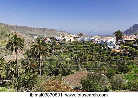 Stock Image - "Townscape San Bartolome de Tirajana, Gran Canaria, Canary Islands, Spain, Europe". Fotosearch
