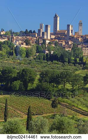 Townscape, San Gimignano, UNESCO World Heritage Site, Tuscany, Siena Province, Italy, Europe View Large Photo Image Stock Image - Townscape, San Gimignano, UNESCO World Heritage Site, Tuscany, Siena Province, Italy, Europe. Fotosearch