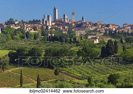 Townscape, San Gimignano, UNESCO World Heritage Site, Tuscany, Siena Province, Italy, Europe View Large Photo Image Stock Image - Townscape, San Gimignano, UNESCO World Heritage Site, Tuscany, Siena Province, Italy, Europe. Fotosearch