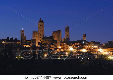 Townscape, San Gimignano, UNESCO World Heritage Site, Tuscany, Siena Province, Italy, Europe View Large Photo Image Stock Photo - Townscape, San Gimignano, UNESCO World Heritage Site, Tuscany, Siena Province, Italy, Europe. Fotosearch