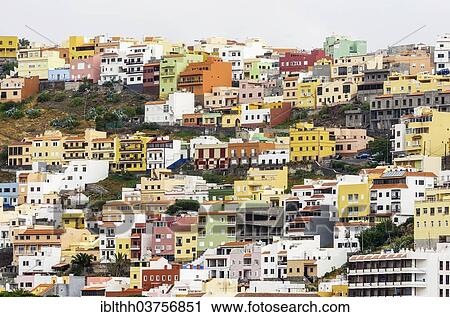 "Townscape, San Sebastian de la Gomera, La Gomera, Canary Islands, Spain, Europe" View Large Photo Image Stock Image - "Townscape, San Sebastian de la Gomera, La Gomera, Canary Islands, Spain, Europe". Fotosearch