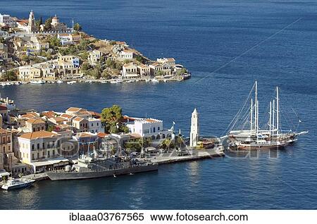 "Townscape, Symi, Symi island, Greece, Europe" View Large Photo Image Stock Photography - "Townscape, Symi, Symi island, Greece, Europe". Fotosearch