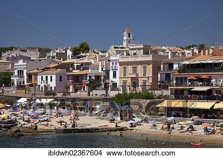 "Townscape with beach, Calella de Palafrugell, Costa Brava, Catalonia, Spain, Europe, PublicGround, Europe" View Large Photo Image Picture - "Townscape with beach, Calella de Palafrugell, Costa Brava, Catalonia, Spain, Europe, PublicGround, Europe". Fotosearch
