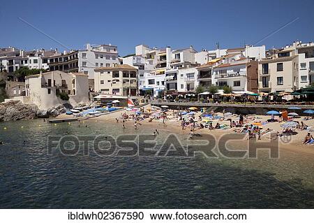 "Townscape with beach, Calella de Palafrugell, Costa Brava, Catalonia, Spain, Europe, PublicGround, Europe" View Large Photo Image Stock Image - "Townscape with beach, Calella de Palafrugell, Costa Brava, Catalonia, Spain, Europe, PublicGround, Europe". Fotosearch