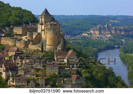 "Townscape with Castelnaud Castle, Chateau de Castelnaud, Castelnaud-la-Chapelle, Departement Dordogne, Aquitaine, France, Europe" View Large Photo Image Stock Image - "Townscape with Castelnaud Castle, Chateau de Castelnaud, Castelnaud-la-Chapelle, Departement Dordogne, Aquitaine, France, Europe". Fotosearch