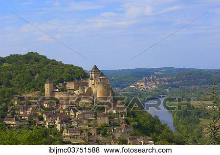 "Townscape with Castelnaud Castle, Chateau de Castelnaud, Castelnaud-la-Chapelle, Departement Dordogne, Aquitaine, France, Europe" View Large Photo Image Stock Photo - "Townscape with Castelnaud Castle, Chateau de Castelnaud, Castelnaud-la-Chapelle, Departement Dordogne, Aquitaine, France, Europe". Fotosearch