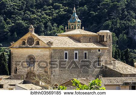 "Townscape with the Charterhouse or the Royal Carthusian Monastery of Valldemossa, Valldemossa, Balearische Inseln, Spain, Europe" View Large Photo Image Stock Photography - "Townscape with the Charterhouse or the Royal Carthusian Monastery of Valldemossa, Valldemossa, Balearische Inseln, Spain, Europe". Fotosearch