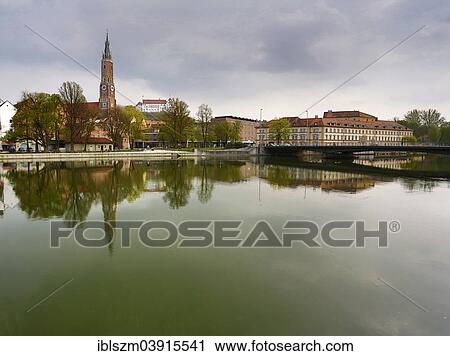 "Townscape with the Isar River, Landshut, Bavaria, Germany, Europe" View Large Photo Image Stock Image - "Townscape with the Isar River, Landshut, Bavaria, Germany, Europe". Fotosearch