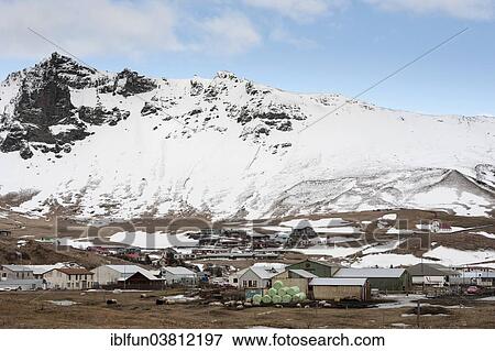 "Townscape with the village church, Vik, Suourland or Southern Region, Iceland, Europe" View Large Photo Image Stock Photo - "Townscape with the village church, Vik, Suourland or Southern Region, Iceland, Europe". Fotosearch