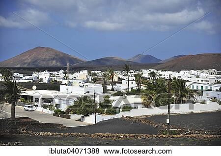 "Townscape, Yaiza, Lanzarote, Canary Islands, Spain, Europe" View Large Photo Image Stock Photo - "Townscape, Yaiza, Lanzarote, Canary Islands, Spain, Europe". Fotosearch