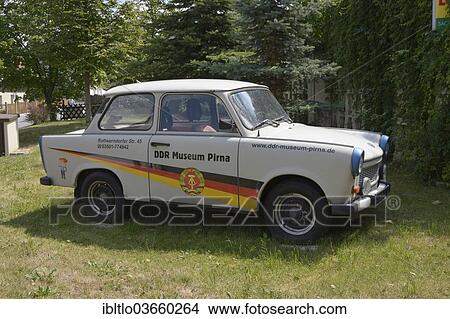 "Trabant 601, plastered with advertisements for the DDR Museum Pirna, Gohrisch, Saxony, Germany, Europe" View Large Photo Image Picture - "Trabant 601, plastered with advertisements for the DDR Museum Pirna, Gohrisch, Saxony, Germany, Europe". Fotosearch