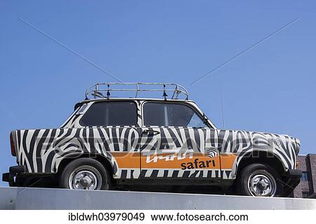 Stock Photo - "Trabi Safari, Trabant car or Trabi, Berlin, Germany, Europe". Fotosearch