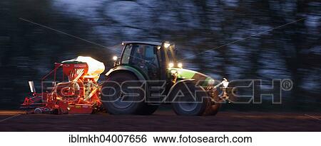 "Tractor in use, Bad Hersfeld, Hesse, Germany, Europe" View Large Photo Image Stock Photograph - "Tractor in use, Bad Hersfeld, Hesse, Germany, Europe". Fotosearch