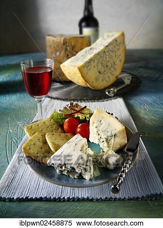 Traditional blue Stilton cheese and biscuits View Large Photo Image Stock Photography - Traditional blue Stilton cheese and biscuits. Fotosearch