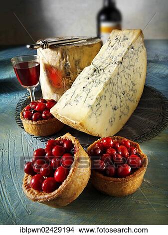 Traditional blue Stilton cheese with cranberry pork pie View Large Photo Image Picture - Traditional blue Stilton cheese with cranberry pork pie. Fotosearch