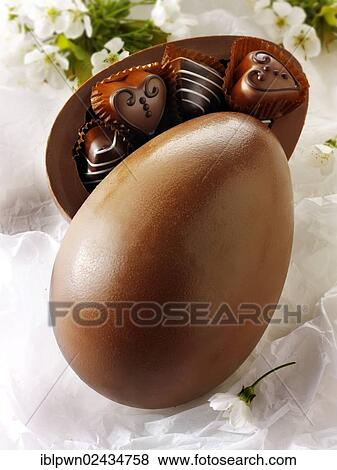Traditional chocolate Easter egg View Large Photo Image Stock Photo - Traditional chocolate Easter egg. Fotosearch