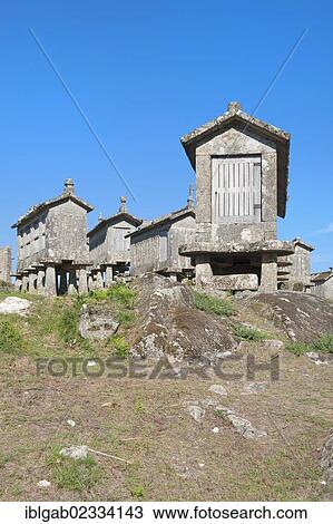 "Traditional Espigueiros, granary, Lindoso, Peneda Geres National Park, Minho province, Portugal, Europe" View Large Photo Image Stock Image - "Traditional Espigueiros, granary, Lindoso, Peneda Geres National Park, Minho province, Portugal, Europe". Fotosearch