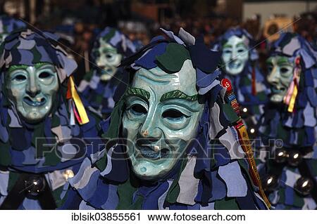 "Traditional """"Gauga Ma"""" carnival masks, Ulm carnival club, carnival parade, Eberhardzell, Upper Swabia, Baden-Wurttemberg, Germany, Europe" View Large Photo Image Stock Image - "Traditional """"Gauga Ma"""" carnival masks, Ulm carnival club, carnival parade, Eberhardzell, Upper Swabia, Baden-Wurttemberg, Germany, Europe". Fotosearch