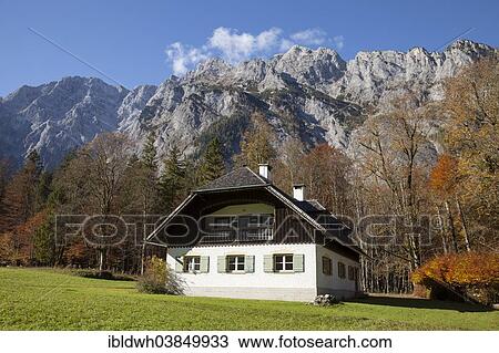 "Traditional house in front of the Watzmann massif, St. Bartholoma am Konigssee, Berchtesgaden National Park, Berchtesgadener Land district, Upper Bavaria, Bavaria, Germany, Europe" View Large Photo Image Stock Image - "Traditional house in front of the Watzmann massif, St. Bartholoma am Konigssee, Berchtesgaden National Park, Berchtesgadener Land district, Upper Bavaria, Bavaria, Germany, Europe". Fotosearch