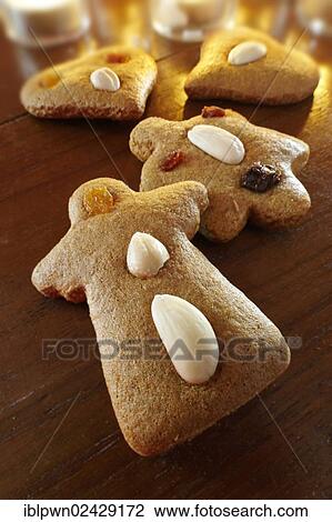 Stock Image - Traditional Hungarian spicy Christmas biscuits. Fotosearch