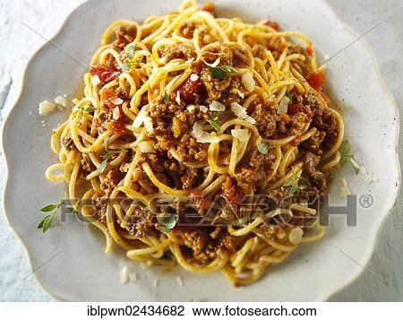 Traditional Italian Spaghetti Bolognese View Large Photo Image Stock Image - Traditional Italian Spaghetti Bolognese. Fotosearch
