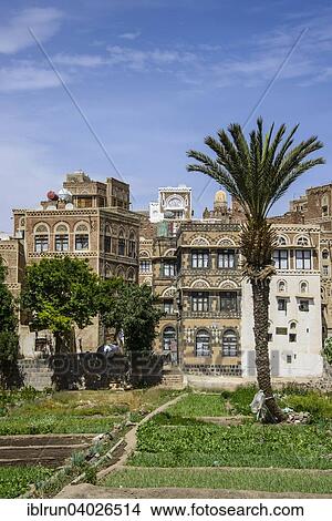 "Traditional old houses in the old city of Sana'a, UNESCO World Heritage Site, Sana'a, Yemen, Asia" View Large Photo Image Picture - "Traditional old houses in the old city of Sana'a, UNESCO World Heritage Site, Sana'a, Yemen, Asia". Fotosearch