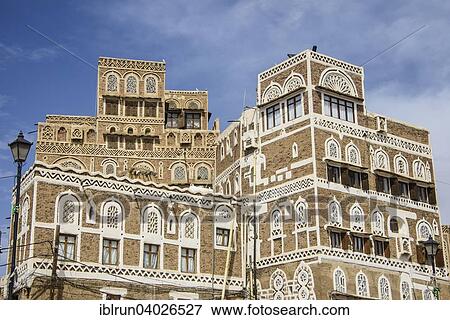 "Traditional old houses in the old city of Sana'a, UNESCO World Heritage Site, Sana'a, Yemen, Asia" View Large Photo Image Stock Photo - "Traditional old houses in the old city of Sana'a, UNESCO World Heritage Site, Sana'a, Yemen, Asia". Fotosearch