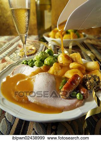 Traditional roast turkey dinner View Large Photo Image Stock Photo - Traditional roast turkey dinner. Fotosearch