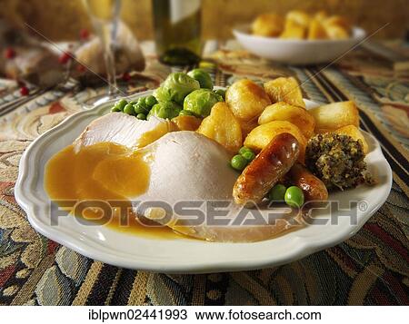Traditional roast turkey View Large Photo Image Stock Image - Traditional roast turkey. Fotosearch