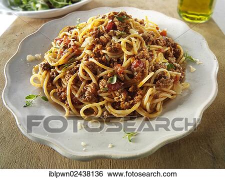Traditional Spaghetti Bolognese View Large Photo Image Stock Photograph - Traditional Spaghetti Bolognese. Fotosearch