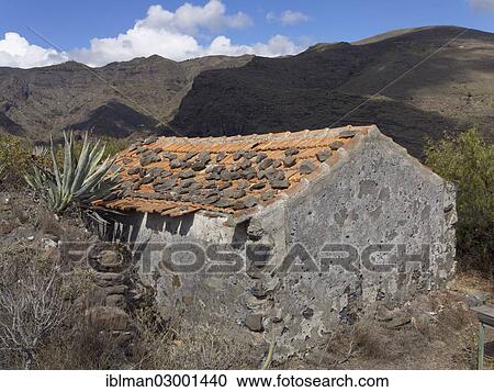 "Traditional stone house, Barranco de Erque, Vallehermoso, La Gomera, Vallehermoso, La Gomera, Canary Islands, Spain, Europe" View Large Photo Image Stock Image - "Traditional stone house, Barranco de Erque, Vallehermoso, La Gomera, Vallehermoso, La Gomera, Canary Islands, Spain, Europe". Fotosearch